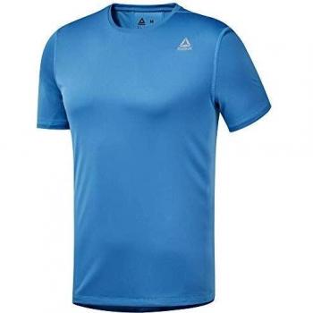 Reebok Re SS tee Camiseta, Hombre, Cyan, M