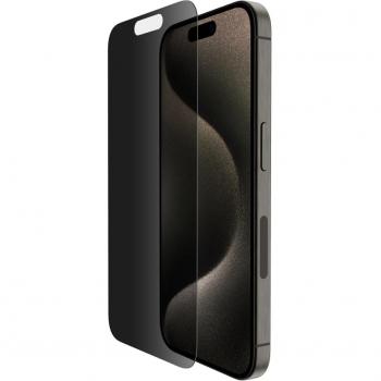 Belkin OVA149ZZ Privacy Screen Protector for iPhone 15 Pro, Tempered Glass, Frameless, 6.1 inches, 9H Hardness