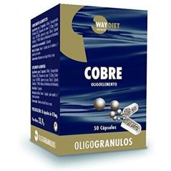 Cobre Oligogranulos 50 cápsulas de Waydiet Natural Products