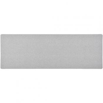 Alfombra de pasillo gris claro 50x150 cm