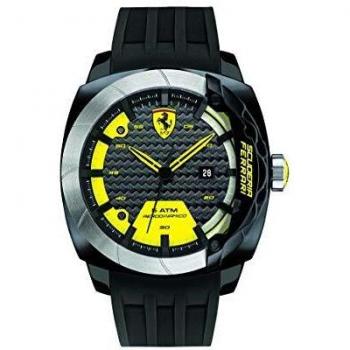 Scuderia Ferrari Reloj Digital para Hombre de Cuarzo con Correa en Caucho 830204