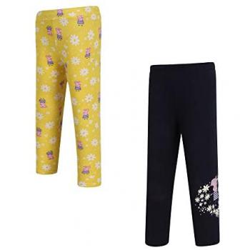 Regatta Kids' Peppa Pig Printed Leggings Maize Yellow Navy, Size: 4-5 Years