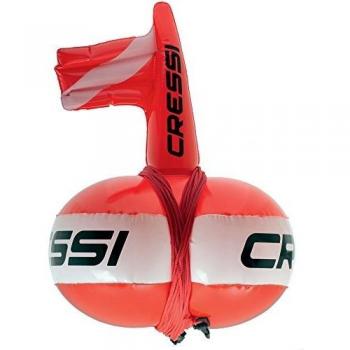 Cressi Easy Boya, Unisex Adulto, Rojo Fluor/Blanco, Talla Única
