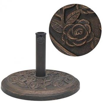 Round Bronze Resin Umbrella Base 9 kg