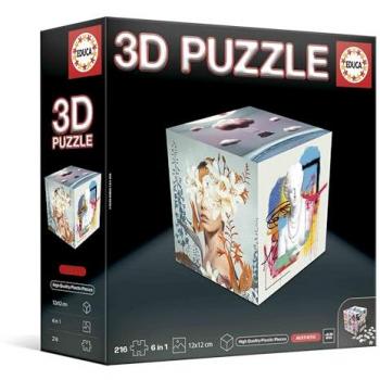 Cubo Puzzle 3D de Animales - 216 Piezas, A partir de 6 Años