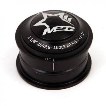 MSC Bikes MSC +/-1º 1/8 Zs49.6 - Dirección de Ciclismo, Color Negro anodizado