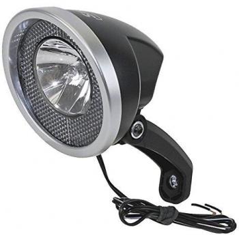 Faros inteligentes halógenos de buje con dinamo negro