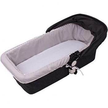 Tititnins® - Funda Capazo Goma compatible con Bugaboo Camaleon 2 y 3 Plus GRIS.Blanco - Acolchado Transpirable-