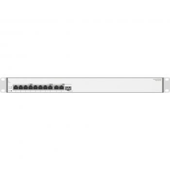 Huawei S380-H8T3ST Gateway Gigabit Ethernet 10/100/1000, 1U, color gris, con 2 puertos GE WAN, 1 puerto GE (SFP) WAN y 8 puertos GE