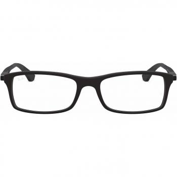 Ray-Ban 0rx 7017 5196 52 Monturas de gafas, Matte Black, Hombre