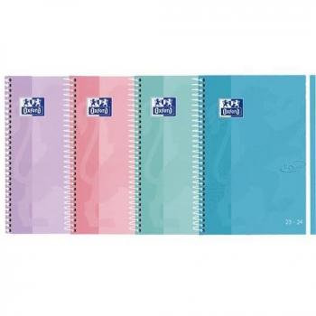 Agenda Escolar Oxford Touch Pastel Textura Extra Semana Vista 2023-2024