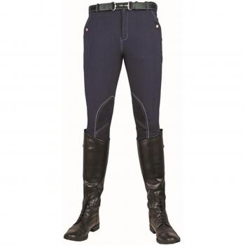 HKM Hombre Equitación Vera Classic Alos rodilla., todo el año, hombre, color Azul - azul oscuro, tamaño 52