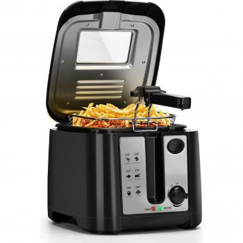 Freidora Aigostar Olivia 2,5 L - 1650W, con Ventana Transparente, Control de Temperatura y Libre de BPA