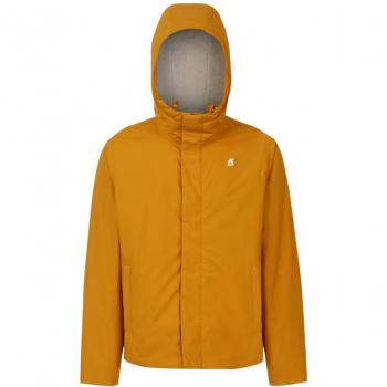 Marmotta Ripstop Lightweight Orange Jacket for Men - K-Way Fashion Protection Size L