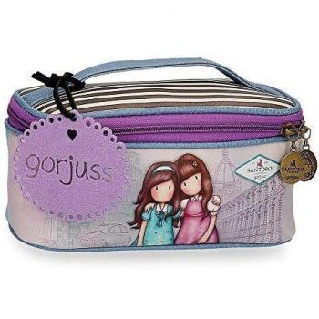 Gorjuss Neceser Friends Walk Together, Morado, 22x10x10 cm