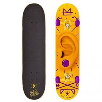 Street Surfing Skateboard Shout Out 31 Amarillo - Completo, Talla Única