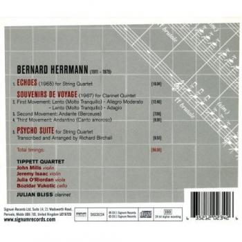 B.Herrmann : Psycho, Suite pour Quatuor À Cordes