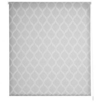 Estor Enrollable Translúcido Visillo Jacquard Modelo Davos 170 x 255 cm Color Gris - Fácil Instalación para Ventanas y Puertas