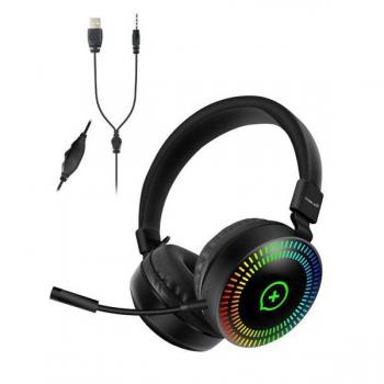 Auriculares Gaming 3D Surround 7.1 RGB con Micrófono y Ajuste de Volumen MOBILE+ MB-HP35
