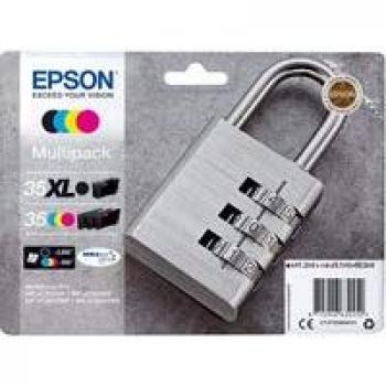 Cartucho de Tinta Epson Golf Ball T3479 XL Original - Negro, Cian, Magenta, Amarillo (Multipack)