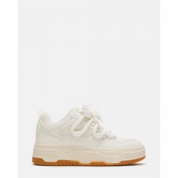 Steve Madden Boomer Women's Sneakers - White/Beige