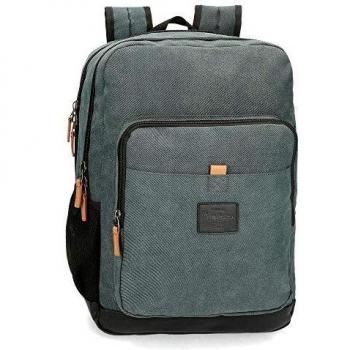 Mochila para portátil 15,6 Pepe Jeans Cargo Dos Compartimentos, Gris, Media