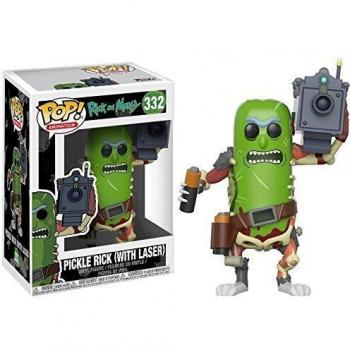 Figura Funko POP Rick y Morty - Pickle Rick con Láser 10cm