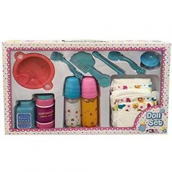 Rama Triton- Set BIBERONES,PAÑALES Y Acc. Bebe Accesorios para muñecas Fashion