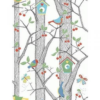 Papel pintado CHERRY FRIENDS 6261 Boråstapeter Scandinavian Designers Mini collection