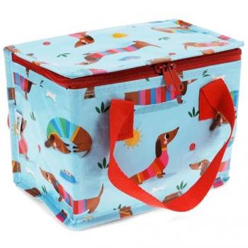 Rex London Insulated Dog Sausage Snack Bag, 4L Capacity, Kids Lunch Cooler, 21 x 16 x 12 cm