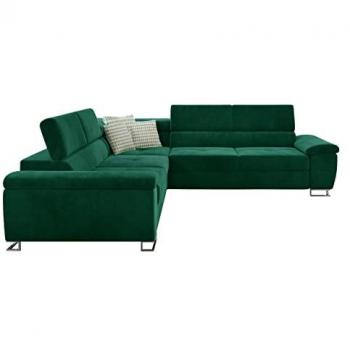 Sofá rinconero Comfivo 265, con función de descanso y caja de ropa de cama, dimensiones 275 x 71 x 275 cm
