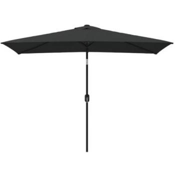 Sombrilla de metal 300 x 200 cm color negro