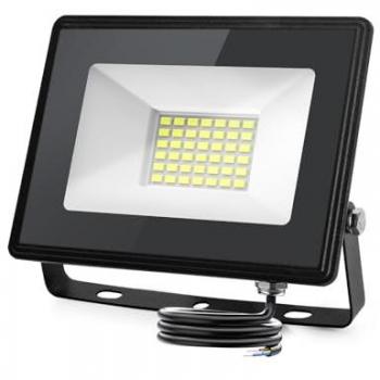 Foco LED Exterior 30W 2700 Lúmenes Impermeable IP65 Blanco Frío 6400K para Jardín y Patio