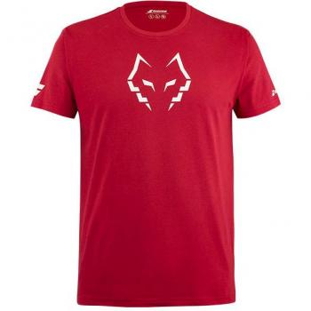 Camiseta Babolat Juan Lebron Algodón Rojo, Ropa de Padel Hombre, Camiseta Babolat Cotton Juan Lebron Rojo, Babolat Camiseta De Manga Corta Cotton Lebron
