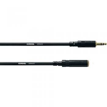 Cordial Cable Alargador Estéreo Minijack 3.5 mm Macho-Hembra de 5 Metros