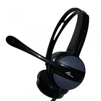 Salida Jack de 3,5 mm para auriculares estéreo negro auriculares de diadema con micrófono