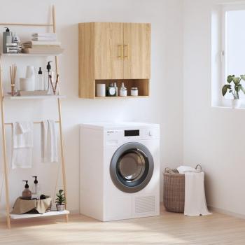 Gabinete de pared de roble Sonoma 60x31x70 cm madera multicapa