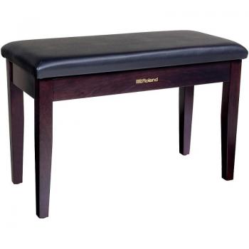 Roland RPB-D100RW-US Rosewood Duet Piano Bench with Storage Compartment, Vinyl Seat
