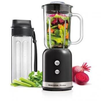 Batidora de Vaso 2 en 1 con Botella de Viaje para Smoothies 0.6 L, Tescoma President