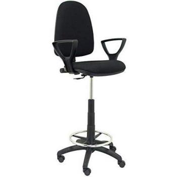 Piqueras y Crespo Taburete Ayna Color Negro con Brazos fijos, Talla Unica