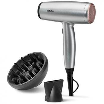 Secador de Pelo Babyliss Cosmos D580DE, 2100W, Iónico, Ligero y Compacto con Difusor, 3 Temperaturas y 2 Velocidades