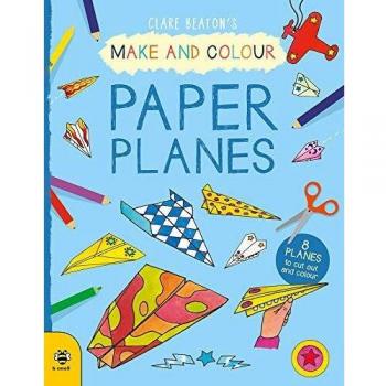 Libro Hacer y Colorear Aviones de Papel: 8 Aviones para Recortar y Colorear
