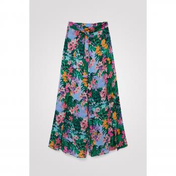 Desigual Stylish Wide Trousers for Every Occasion, Multicolor Female, Size S