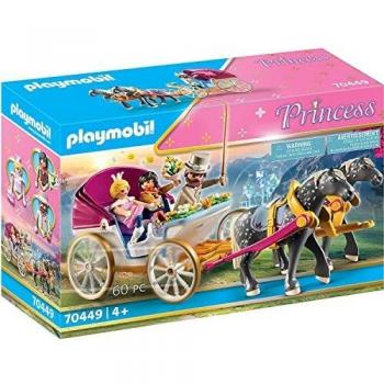 PLAYMOBIL Princess 70449 Carruaje Romántico tirado por caballos, A partir de 4 años