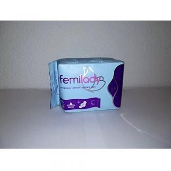 Femilady Compresa Alas Noche | 8 Capas | 10ud | Absorción Máxima