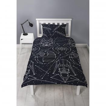 Star Wars Funda Nórdica Negro 200x130 cm