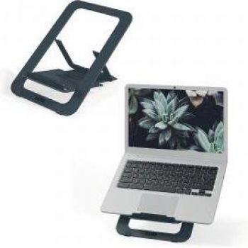 Soporte Elevador Ajustable de Aluminio Ultra-Plano Ergo Leitz, Gris Oscuro, para Laptops de 10 a 17