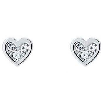 Pendientes de Corazón Pequeños de Plata y Cristal Ted Baker TBJ2398-01-02