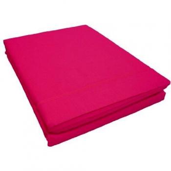 Douceur d'Intérieur - 1640605, Sabana Lisa 2 Personas, 240 X 300 Cm, Lit Uni, Liso 57 Hilos, Rosa