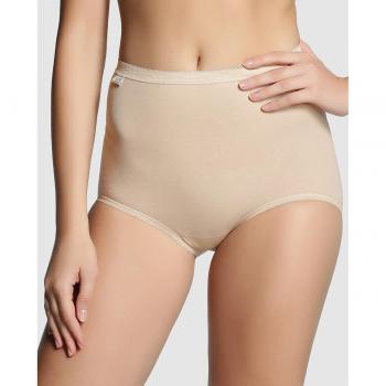 Sloggi Basic+ Maxi Women's Briefs - White Cotton